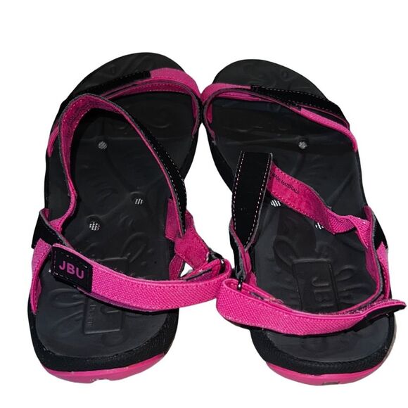 Jambu JBU Cyclone Flat Black/Pink Slip On Flip Flops Sandal Size 11 - Picture 10 of 12